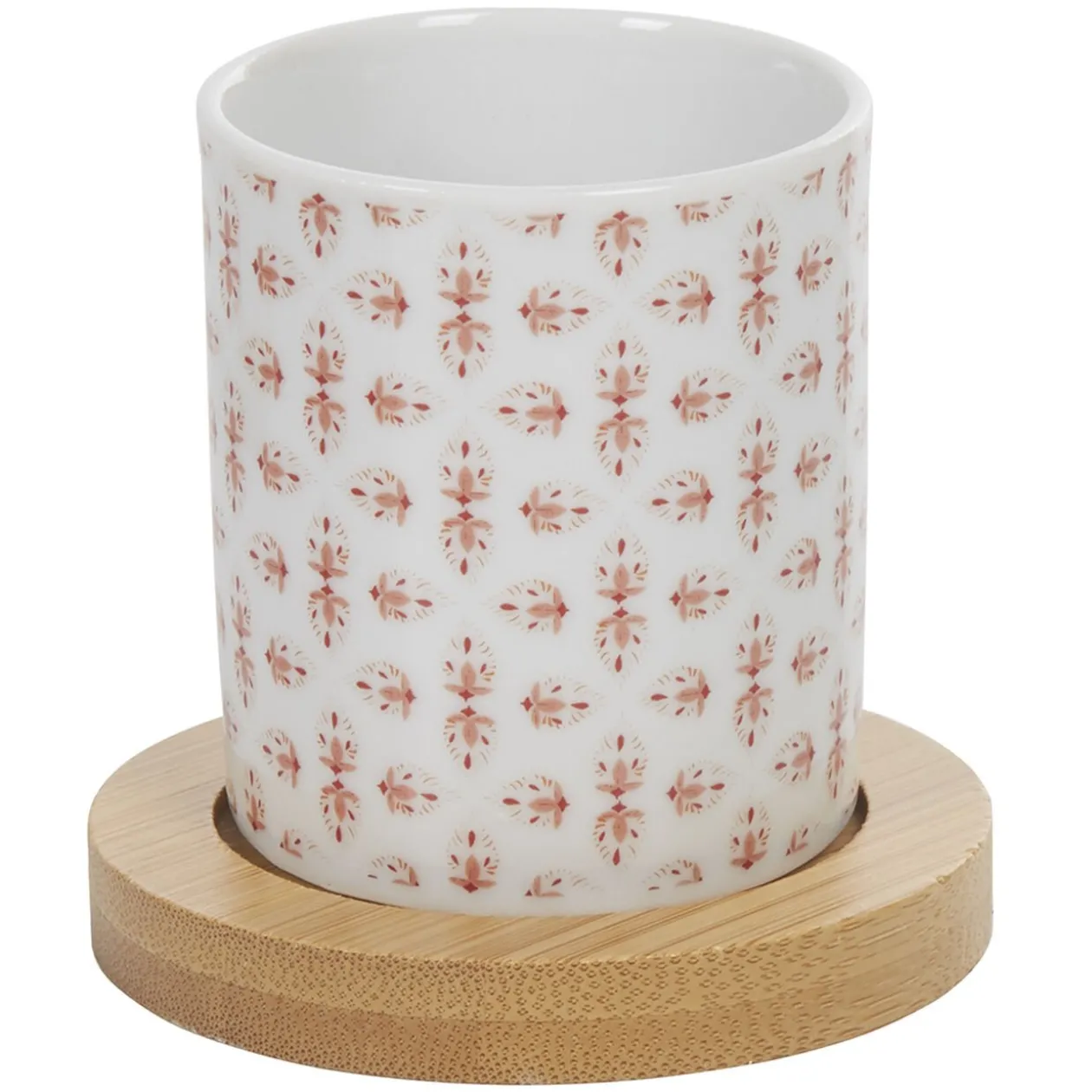 4 gobelets expresso avec sous tasse bois
