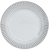 Assiette à dessert en porcelaine motif argenté
