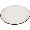 Assiette à dessert en porcelaine extérieur coloré