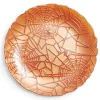 Assiette à dessert en verre orange Ø21cm