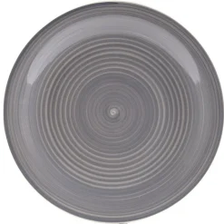 Assiette à dessert gris effet spirale x4