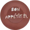 Assiette à dessert Luminarc rouge design Bon appétit