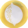 Assiette à dessert Luminarc design fruit gris jaune