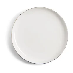 Assiette à dessert Oslo blanche bord doré Ø19cm