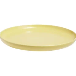 Assiette à dessert Oslo porcelaine jaune uni