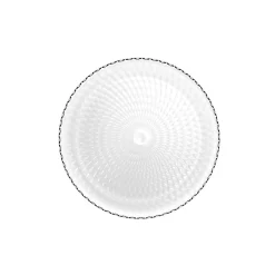 Assiette à dessert ronde Pampilles blanc transparent Ø 19 cm