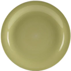 Assiette à dessert vert anis effet spirale x4