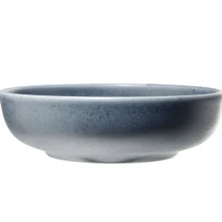 Assiette à soupe Julie en grès bleu Ø18cm