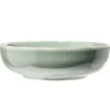 Assiette à soupe Lisbonne en grès vert Ø18cm