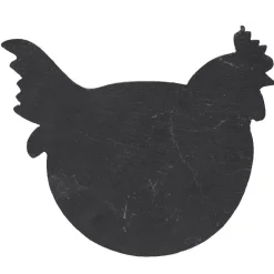 Assiette ardoise poule petit modèle