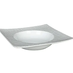 Assiette creuse blanche carrée