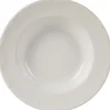 Assiette creuse blanche festonnée