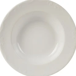 Assiette creuse blanche festonnée