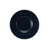 Assiette creuse motif feuillage bleu et blanc