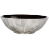 Assiette creuse motif marbre gris