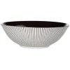 Assiette creuse rayure noire et blanche
