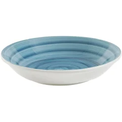 Assiette creuse ronde déco spirale Ø21 cm