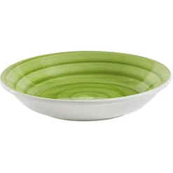 Assiette creuse ronde déco spirale Ø21 cm