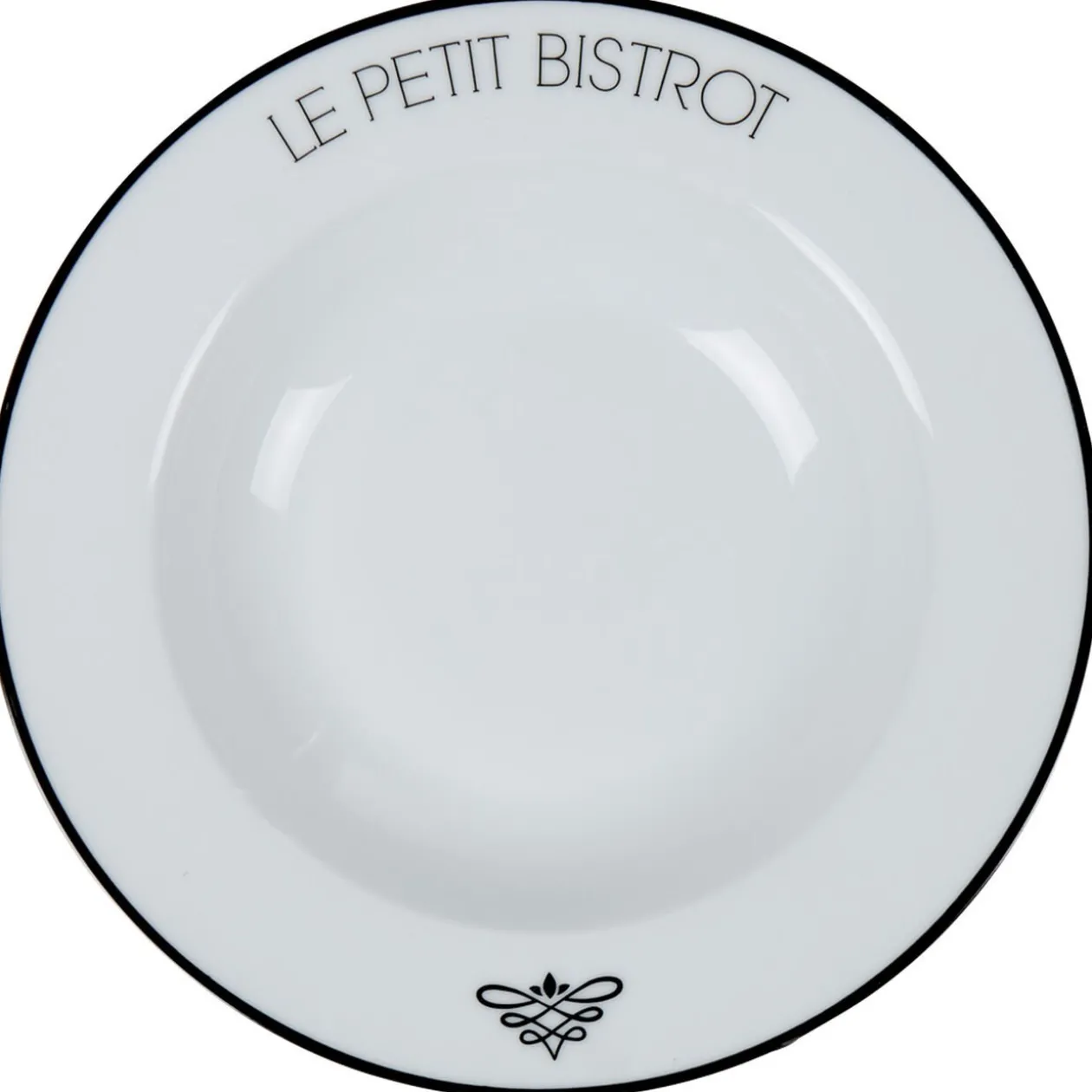 Assiette creuse ronde Le petit bistrot