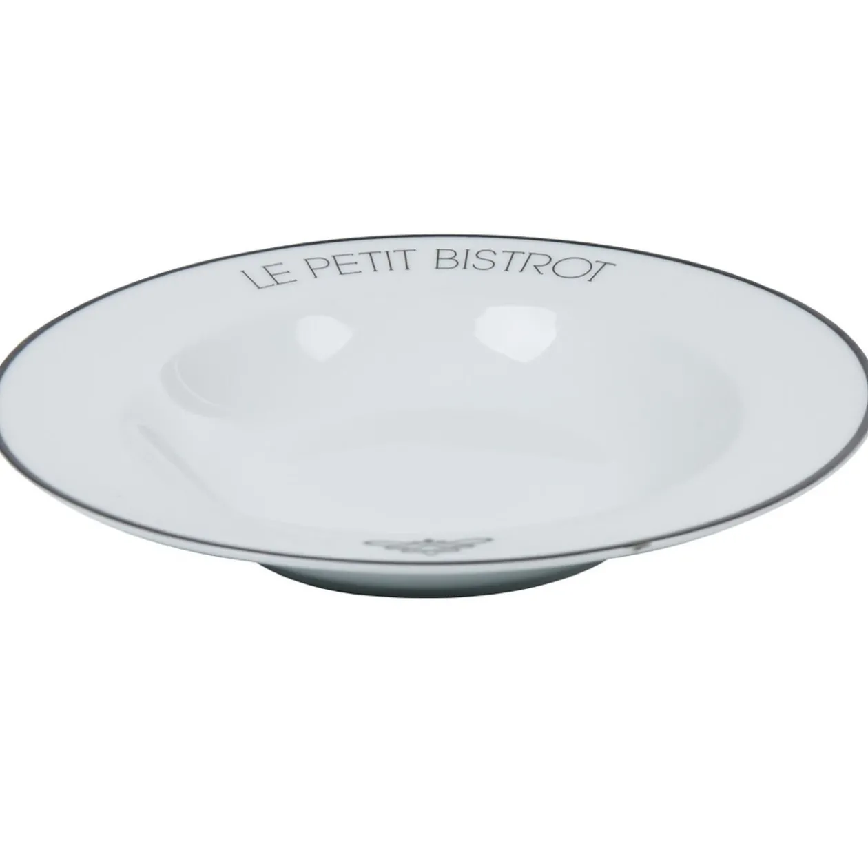 Assiette creuse ronde Le petit bistrot