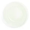 Assiette creuse verre vert transparent liseré blanc Ø23cm