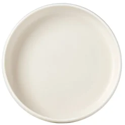 Assiette de dégustation creuse ronde blanche