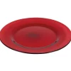 Assiette de présentation rouge