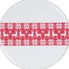 Assiette de présentation rouge blanche