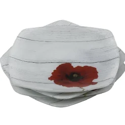 Assiette dessert coquelicot flower