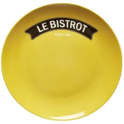 Assiette dessert porcelaine bistrot