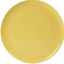 Assiette en plastique couleur unie x 4