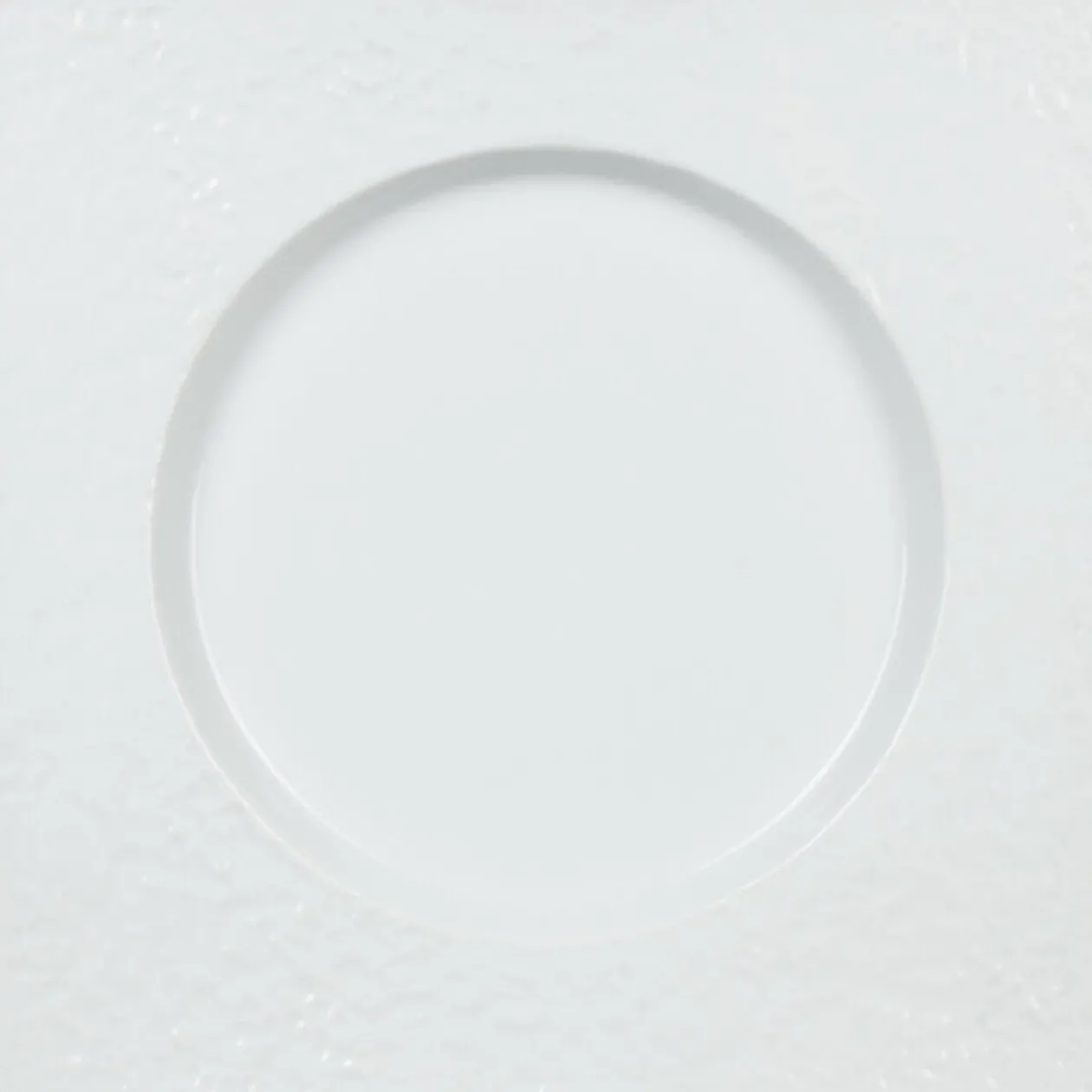 Assiette plate blanche carrée