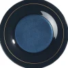 Assiette plate bleu nuit