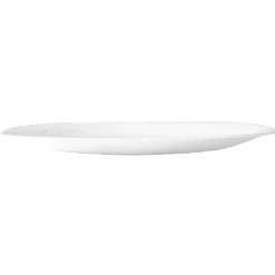 Assiette plate carrée blanche