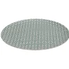 Assiette plate décor géométrique vert d'eau