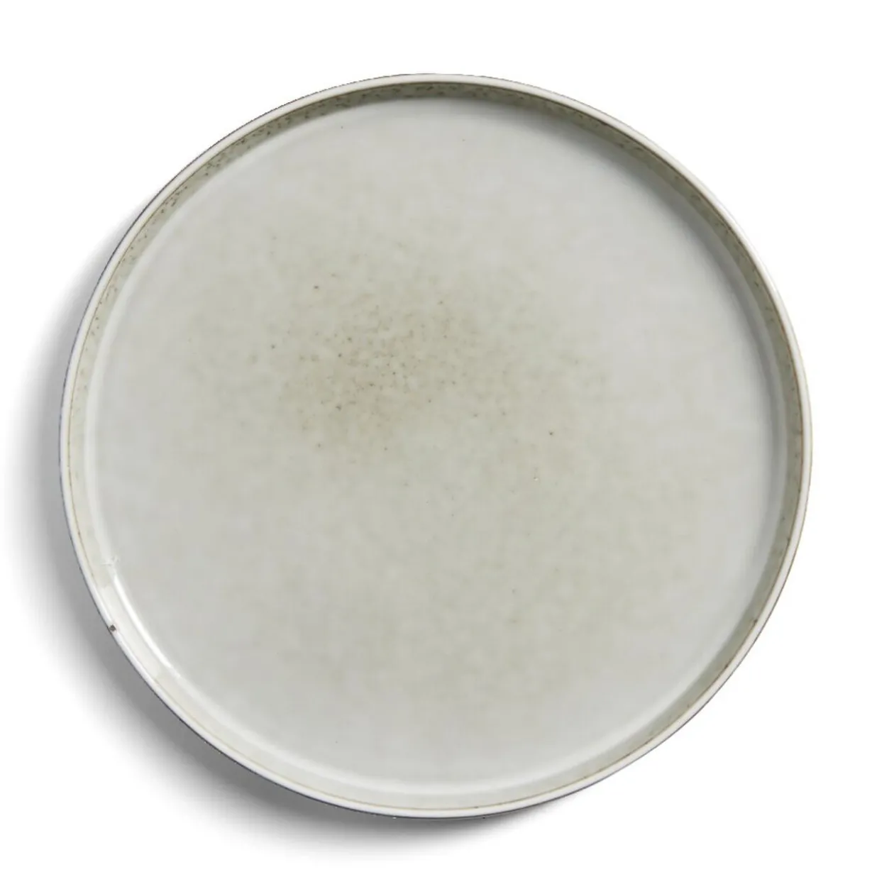 Assiette plate grès gris Ø27,5cm