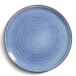 Assiette plate grès vert Ø27,5cm