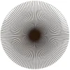 Assiette plate rayure noire et blanche