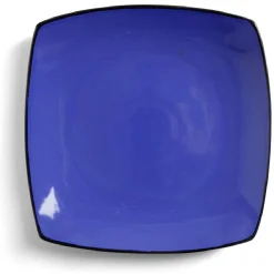 Assiette plate rectangulaire grès 27,5x27,5cm