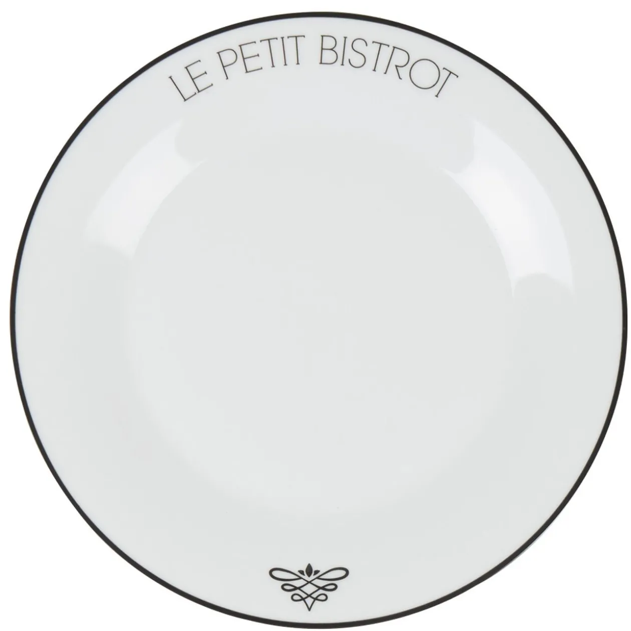 Assiette plate ronde Le petit bistrot