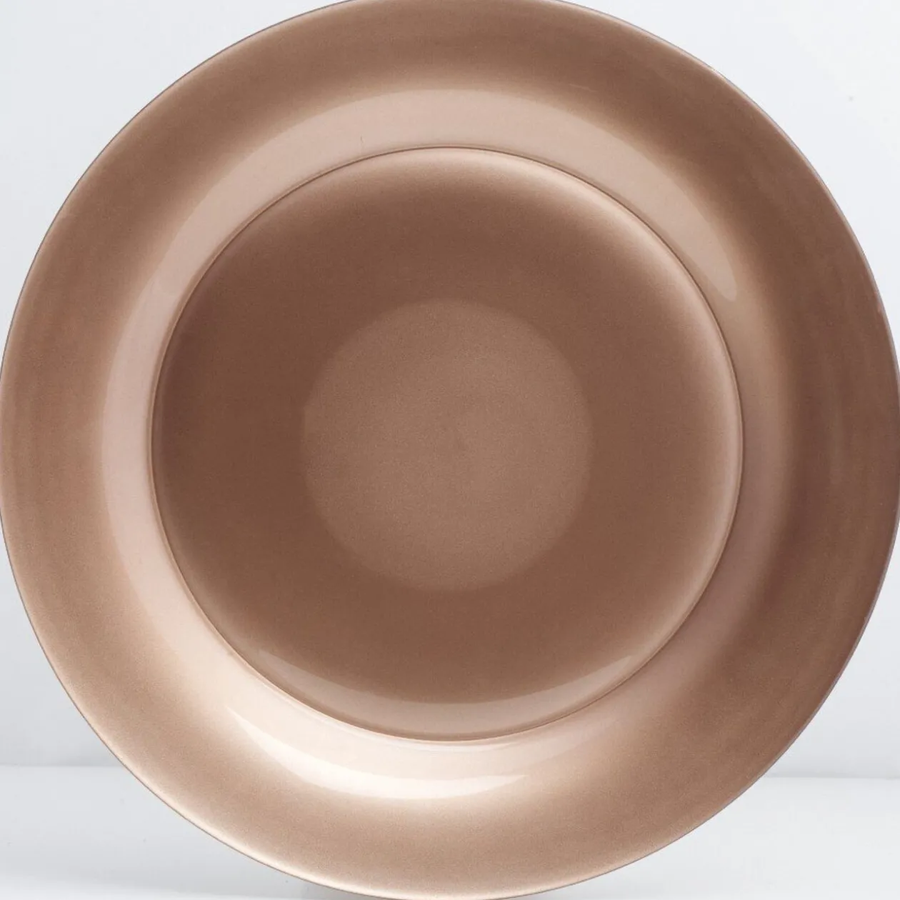 Assiette plate verre Zana cuivrée