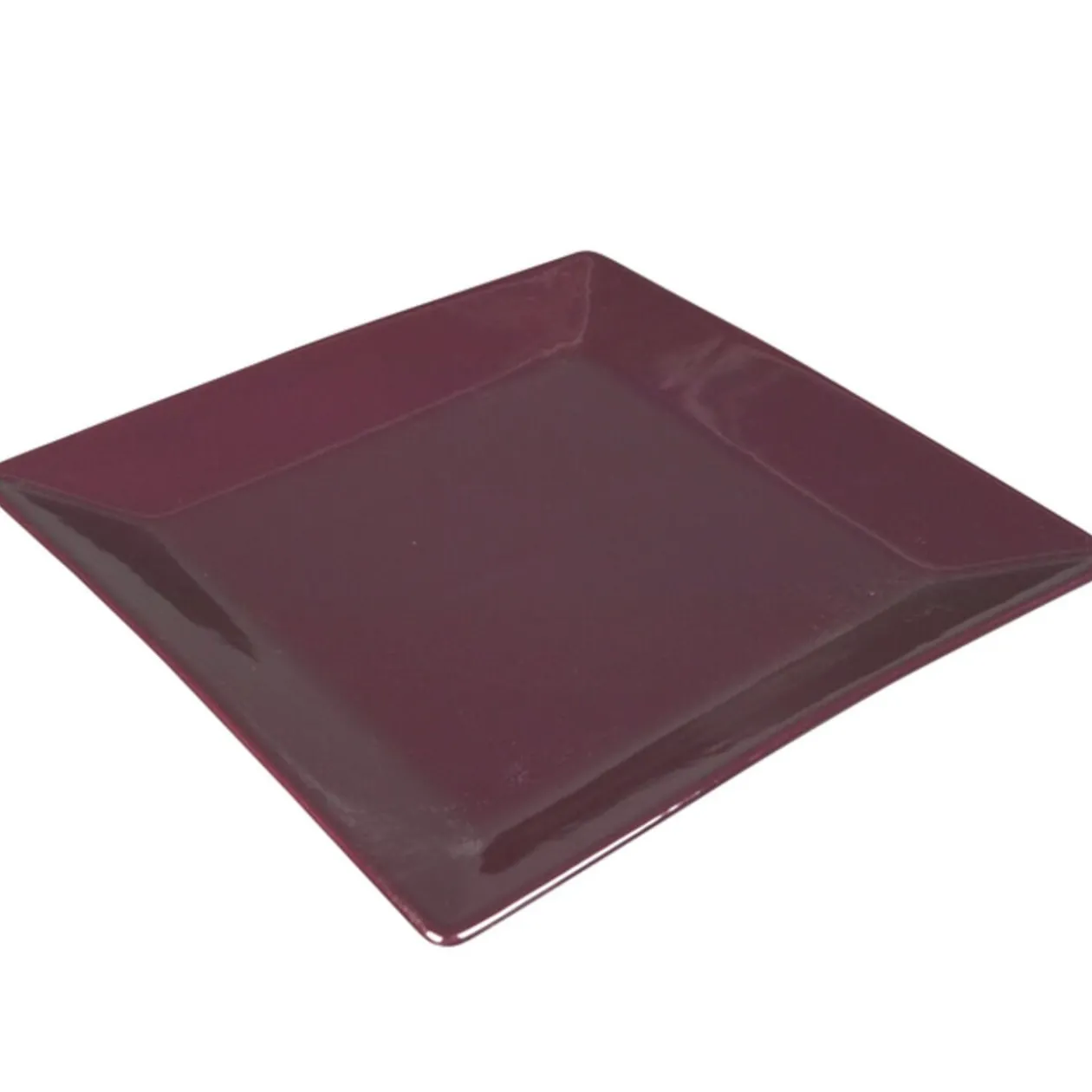 Assiette plate violette