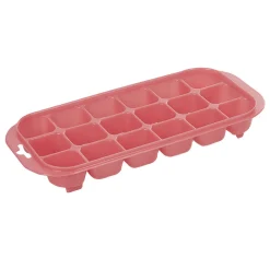 Bac à glaçons en plastique rose 18 compartiments x2