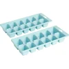 Bac à glaçons en plastique vert x2