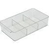 Bac de rangement transparent pour frigo L.36,5x20,5xH8,1cm