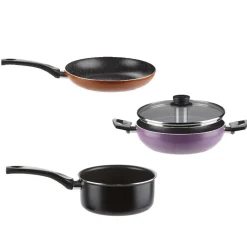 Batterie de cuisine aluminium 4 pièces