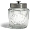 Bocal de conservation 1L en verre avec couvercle en métal Ø11,5xH18cm