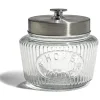 Bocal de conservation 1L en verre avec couvercle en métal Ø11,5xH14cm