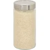Bocal en verre transparent couvercle inox 1,6L - Ø11xH.22cm