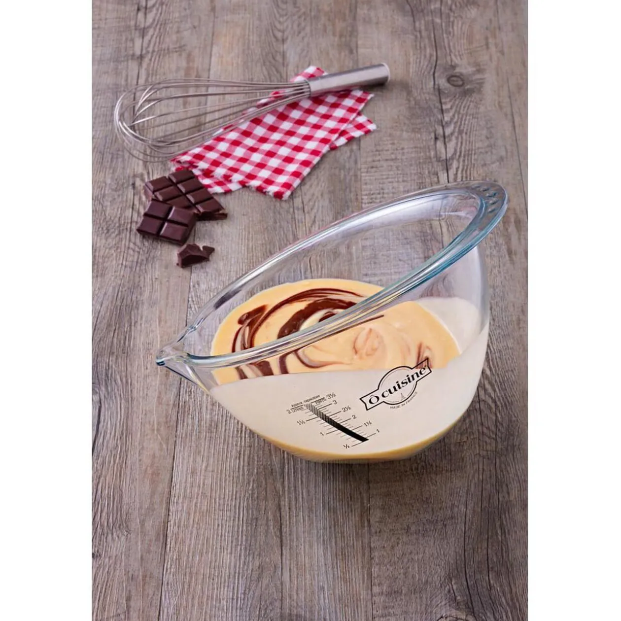 Bol à mixer gradué Ocuisine verre transparent